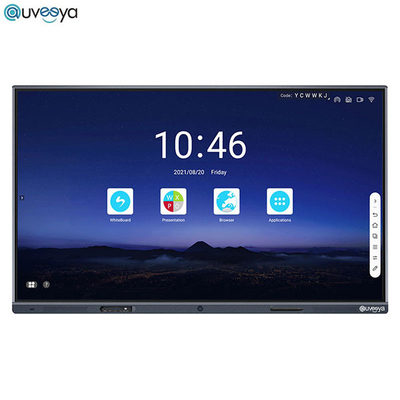 স্কুলের জন্য 16GB মাল্টি টাচ LED ডিজিটাল ইন্টারেক্টিভ ফ্ল্যাট প্যানেল ডিসপ্লে 75ইঞ্চি