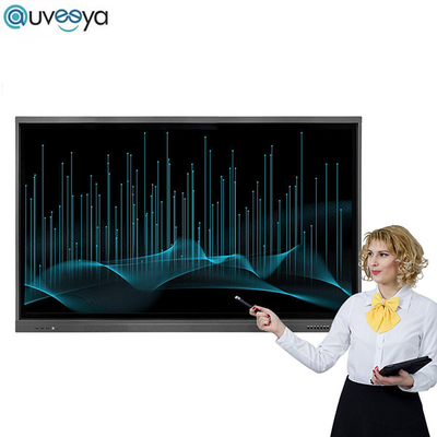 শিক্ষার্থীদের শেখার জন্য IR UHD LCD LED ইন্টারেক্টিভ ইলেকট্রনিক হোয়াইটবোর্ড
