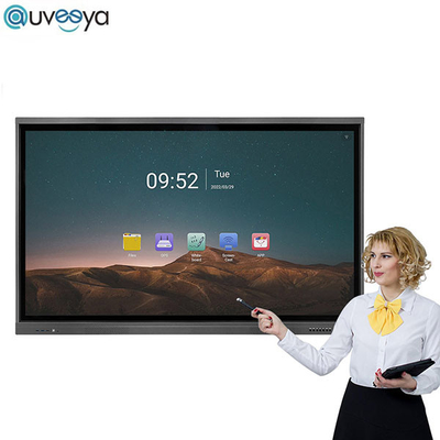 শিক্ষার্থীদের শেখার জন্য IR UHD LCD LED ইন্টারেক্টিভ ইলেকট্রনিক হোয়াইটবোর্ড