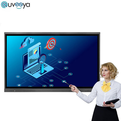 শিক্ষার্থীদের শেখার জন্য IR UHD LCD LED ইন্টারেক্টিভ ইলেকট্রনিক হোয়াইটবোর্ড