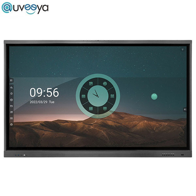 Auveeya UHD স্মার্ট বোর্ড ইন্টারেক্টিভ ডিসপ্লে ডিজিটাল বোর্ড 65 75 86 ইঞ্চি